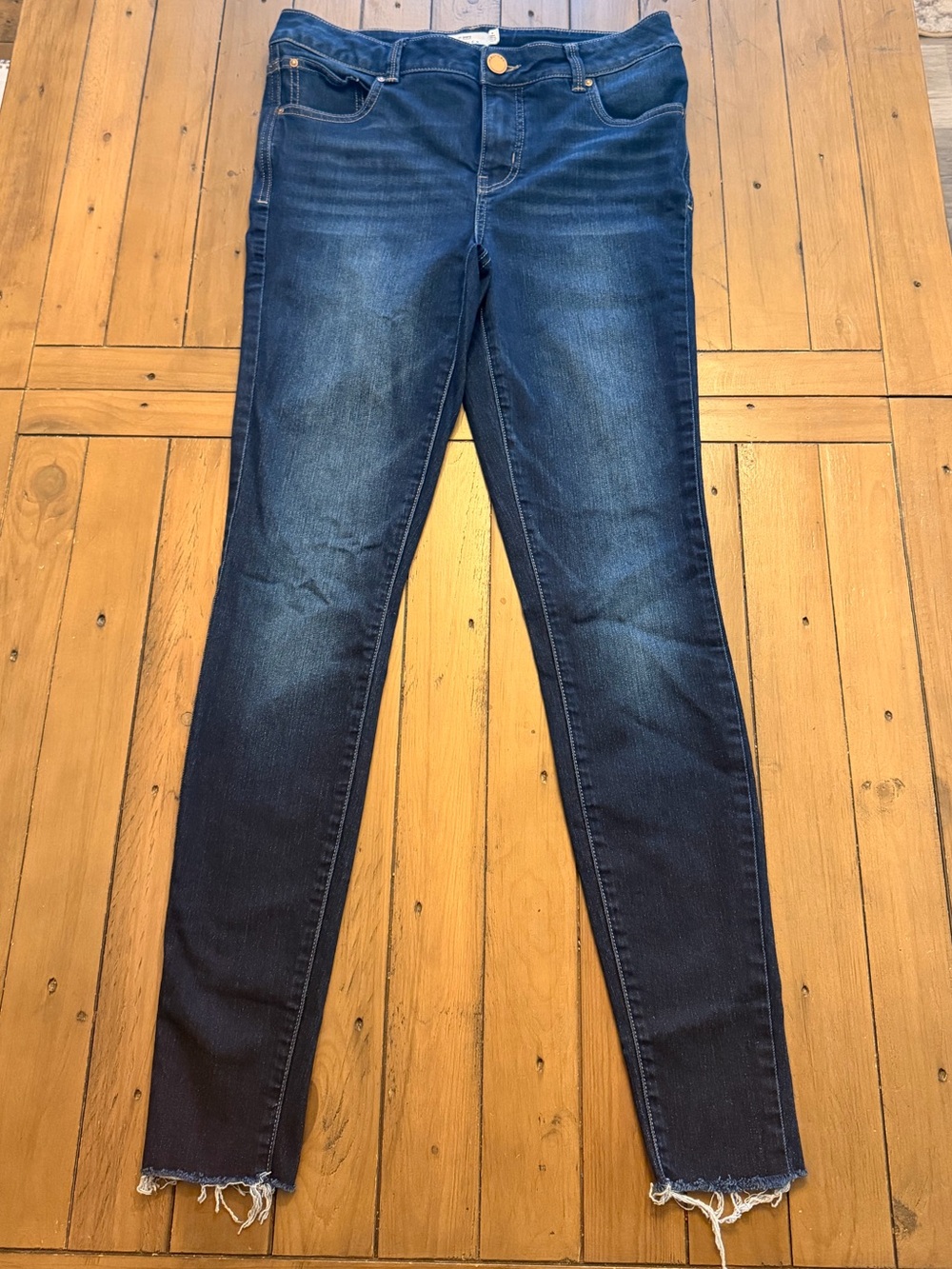 Maurice’s Mid-Fit Dark Wash Women’s Skinny Jeans - 4 Long